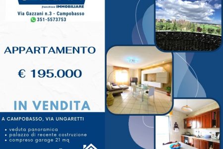 Appartamento seminuovo zona Vazzieri-Campobasso
